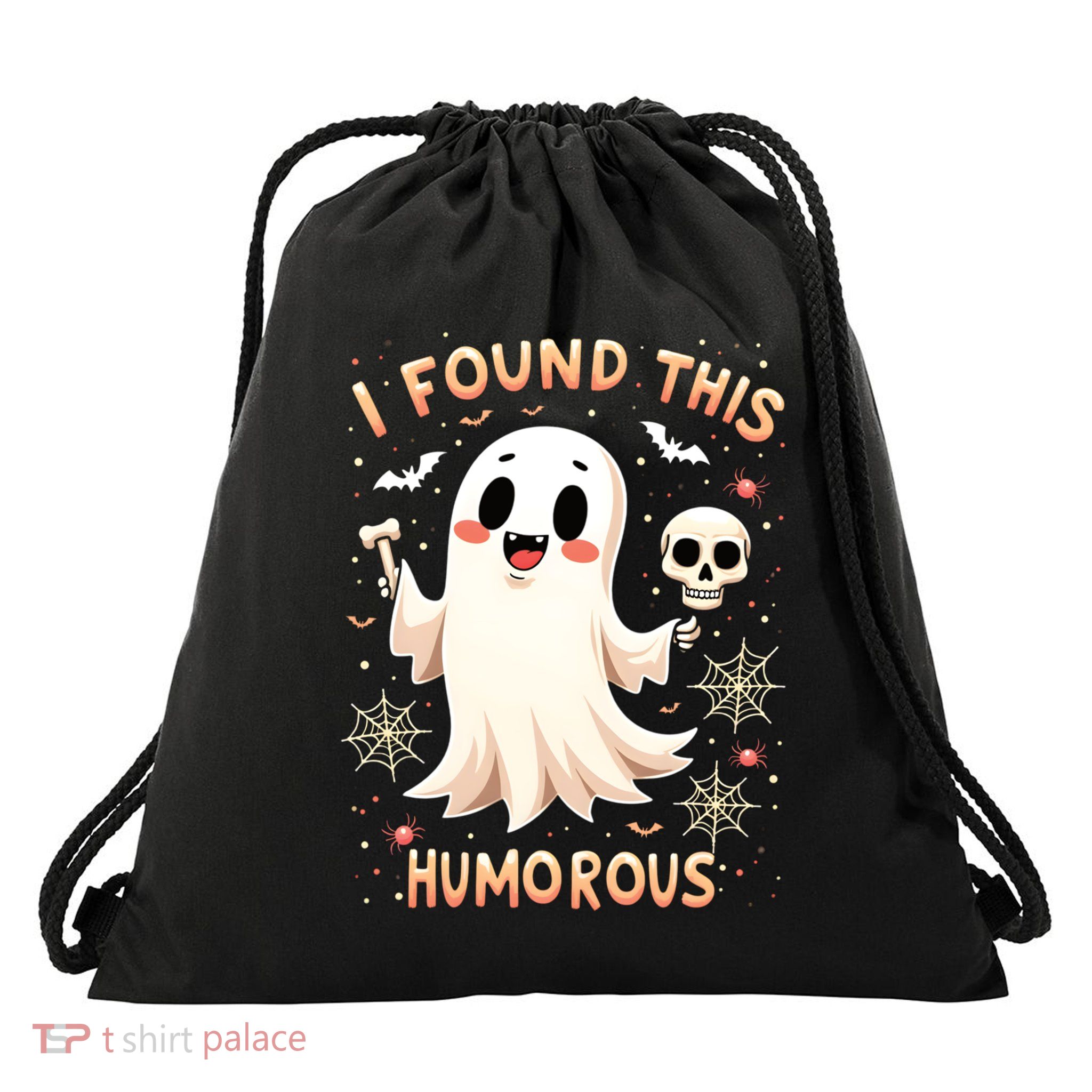 I Found This Humorous Halloween Ghost Design Cool Gift Drawstring Bag