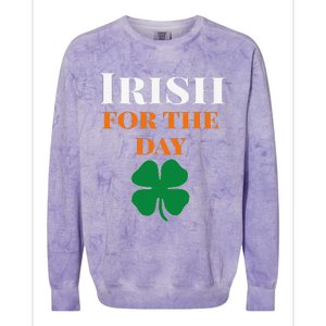 Irish For The Day St Patricks Day Colorblast Crewneck Sweatshirt