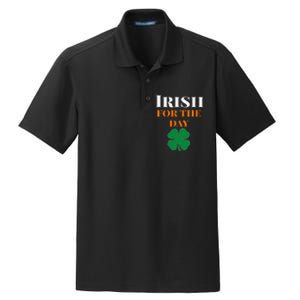 Irish For The Day St Patricks Day Dry Zone Grid Polo