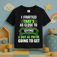 I Farted That's As Close To Giving A Shit Toddler T-Shirt