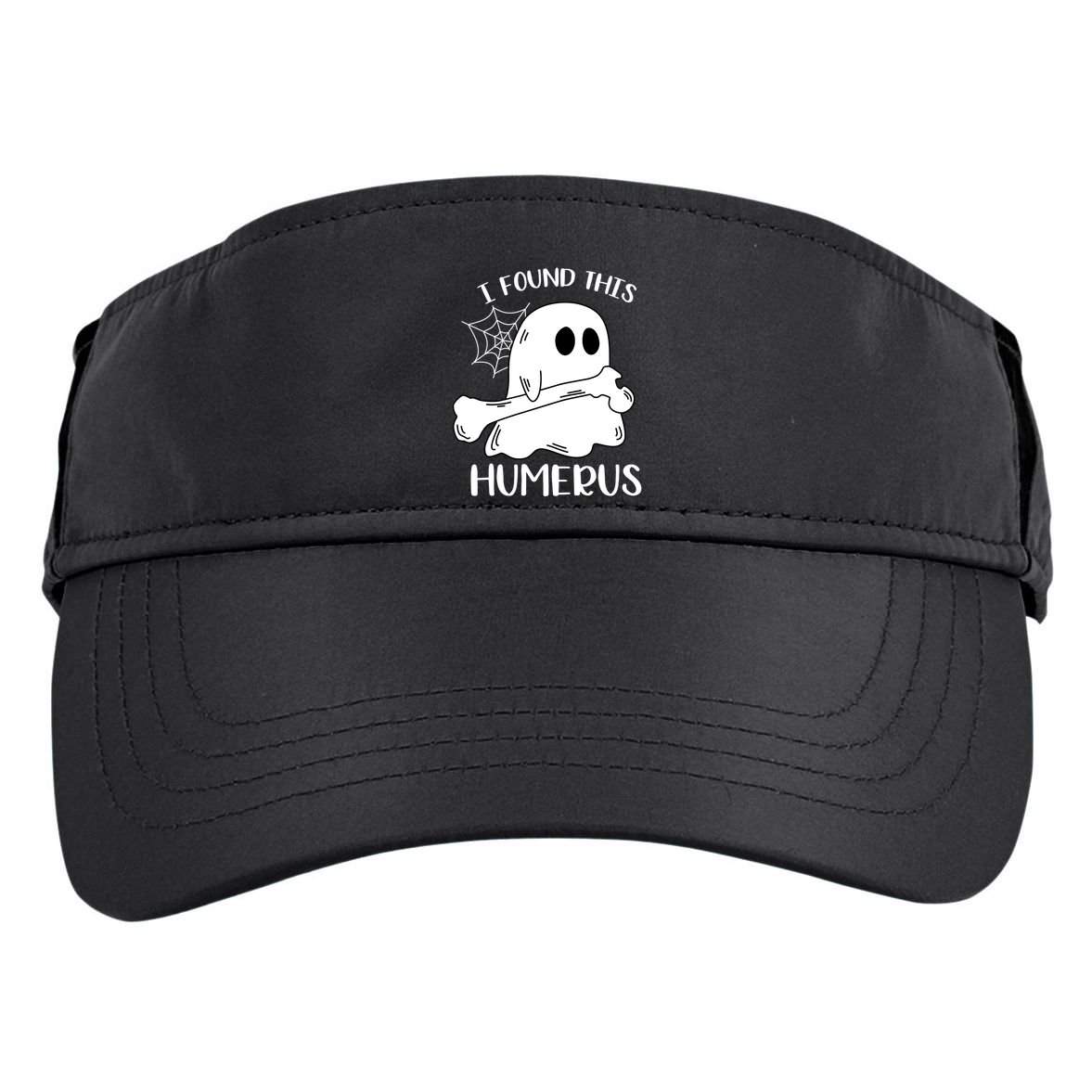 I Found This Humerus Funny Orthopedic Surgeon Ghost Gift Adult Drive Performance Visor