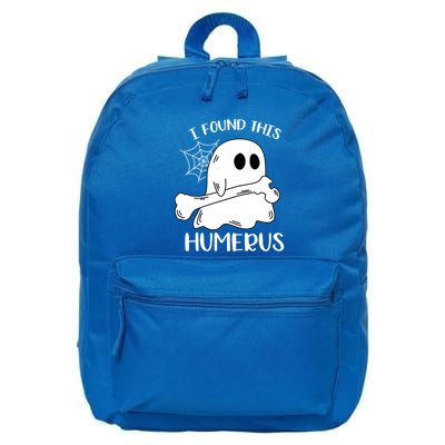 I Found This Humerus Funny Orthopedic Surgeon Ghost Gift 16 in Basic Backpack
