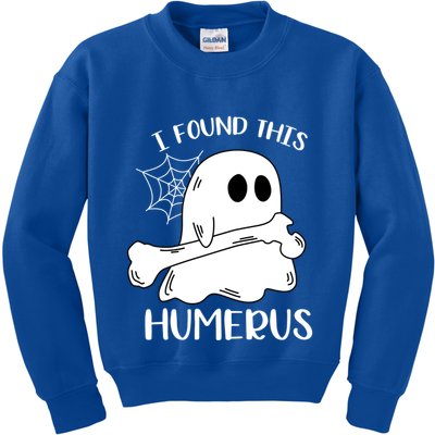 I Found This Humerus Funny Orthopedic Surgeon Ghost Gift Kids Sweatshirt