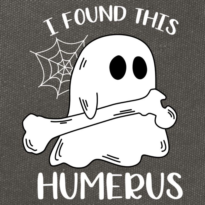 I Found This Humerus Funny Orthopedic Surgeon Ghost Gift Cotton Canvas Backpack