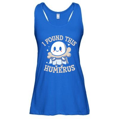 I Found This Humerus Halloween Ghost Bone Humorous Funny Gift Ladies Essential Flowy Tank