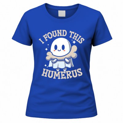 I Found This Humerus Halloween Ghost Bone Humorous Funny Gift Women's T-Shirt