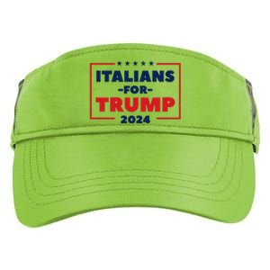 Italians For Trump 2024 Adult Drive Performance Visor