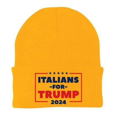 Italians For Trump 2024 Knit Cap Winter Beanie