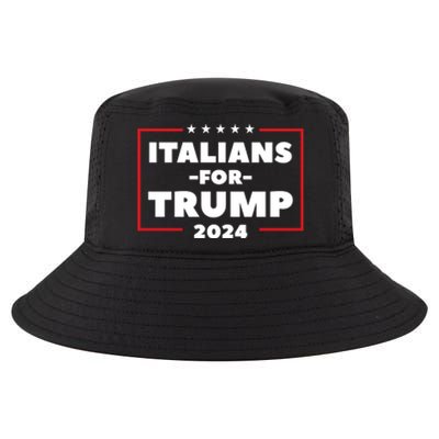 Italians For Trump 2024 Cool Comfort Performance Bucket Hat