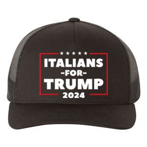 Italians For Trump 2024 Yupoong Adult 5-Panel Trucker Hat