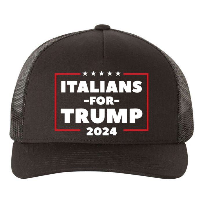 Italians For Trump 2024 Yupoong Adult 5-Panel Trucker Hat