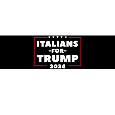 Italians For Trump 2024 Bumper Sticker