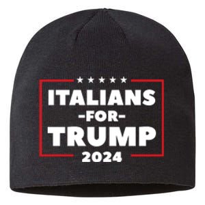 Italians For Trump 2024 Sustainable Beanie