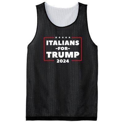 Italians For Trump 2024 Mesh Reversible Basketball Jersey Tank