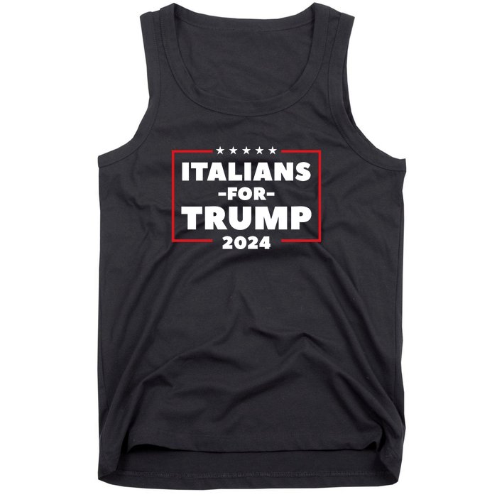 Italians For Trump 2024 Tank Top