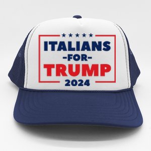 Italians For Trump 2024 Trucker Hat