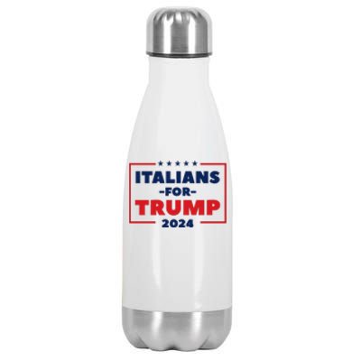 Italians For Trump 2024 Stainless Steel Insulated Water Bottle