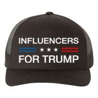 Influencers For Trump 2024 Funny Election Influencer Creator Yupoong Adult 5-Panel Trucker Hat