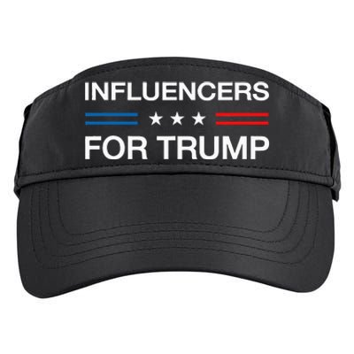 Influencers For Trump 2024 Funny Election Influencer Creator Adult Drive Performance Visor