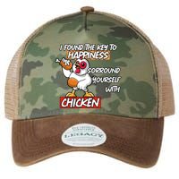 I Found The Key To Happiness, Surround Yourself With Chickens Legacy Tie Dye Trucker Hat
