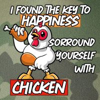 I Found The Key To Happiness, Surround Yourself With Chickens Legacy Tie Dye Trucker Hat