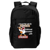 I Found The Key To Happiness, Surround Yourself With Chickens Daily Commute Backpack
