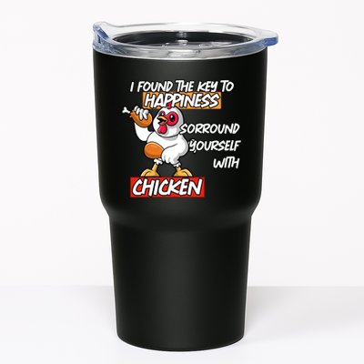 I Found The Key To Happiness, Surround Yourself With Chickens Tumbler