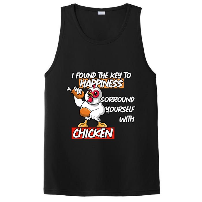 I Found The Key To Happiness, Surround Yourself With Chickens PosiCharge Competitor Tank