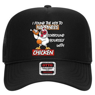 I Found The Key To Happiness, Surround Yourself With Chickens Trucker Hat