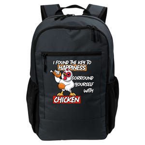 I Found The Key To Happiness, Surround Yourself With Chickens Daily Commute Backpack