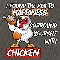 I Found The Key To Happiness, Surround Yourself With Chickens Cotton Canvas Backpack