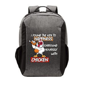 I Found The Key To Happiness, Surround Yourself With Chickens Vector Backpack