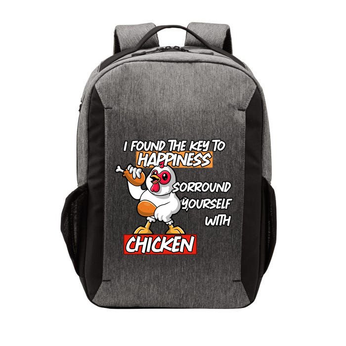 I Found The Key To Happiness, Surround Yourself With Chickens Vector Backpack