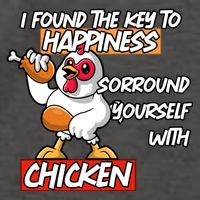 I Found The Key To Happiness, Surround Yourself With Chickens Vector Backpack