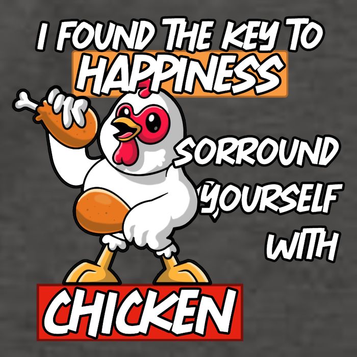 I Found The Key To Happiness, Surround Yourself With Chickens Vector Backpack