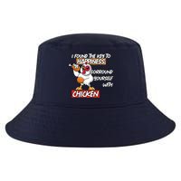 I Found The Key To Happiness, Surround Yourself With Chickens Cool Comfort Performance Bucket Hat