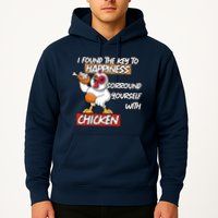 I Found The Key To Happiness, Surround Yourself With Chickens Hoodie