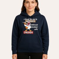 I Found The Key To Happiness, Surround Yourself With Chickens Hoodie