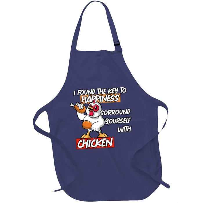 I Found The Key To Happiness, Surround Yourself With Chickens Apron
