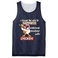 I Found The Key To Happiness, Surround Yourself With Chickens Mesh Reversible Basketball Jersey Tank