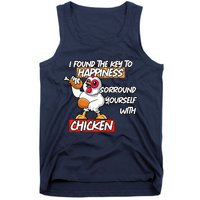 I Found The Key To Happiness, Surround Yourself With Chickens Tank Top