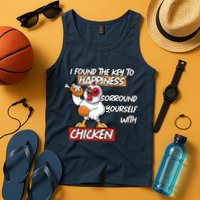 I Found The Key To Happiness, Surround Yourself With Chickens Tank Top