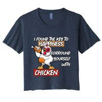 I Found The Key To Happiness, Surround Yourself With Chickens Crop Top