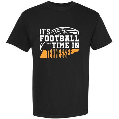 ItS Football Time In Tennessee Orange And White Garment-Dyed Heavyweight T-Shirt