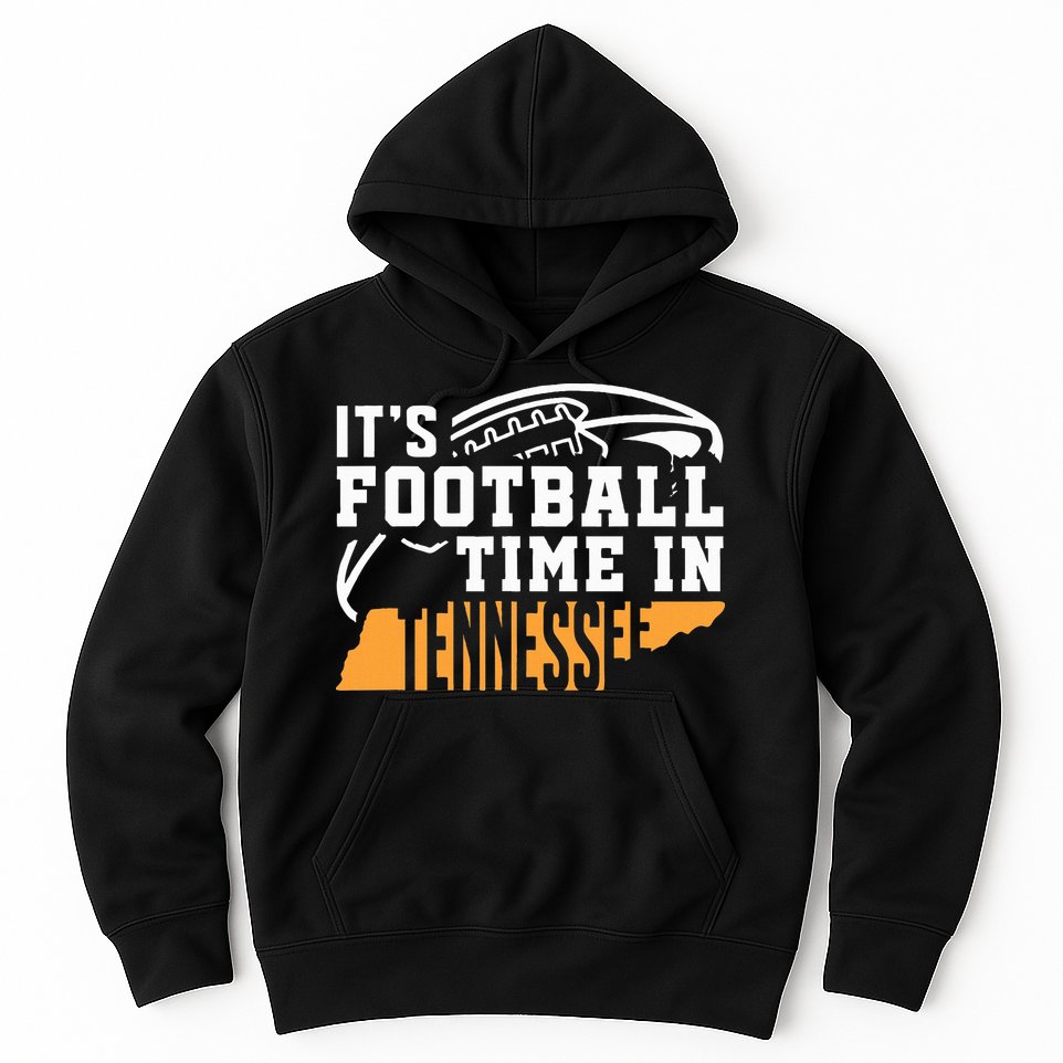 ItS Football Time In Tennessee Orange And White Hoodie