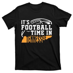 ItS Football Time In Tennessee Orange And White T-Shirt