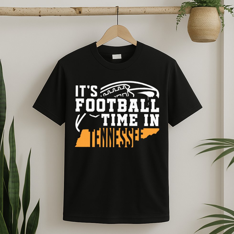 ItS Football Time In Tennessee Orange And White T-Shirt