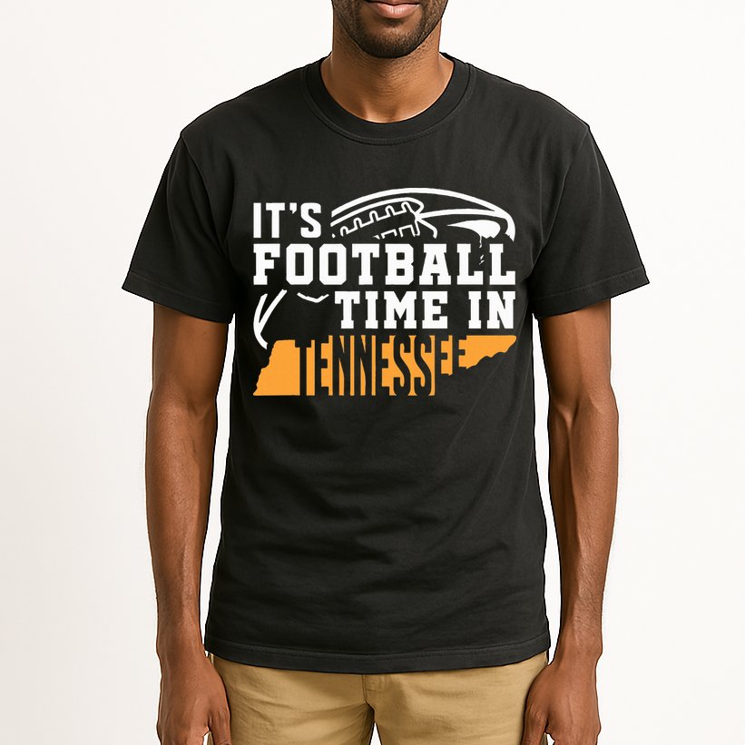 ItS Football Time In Tennessee Orange And White Tall T-Shirt