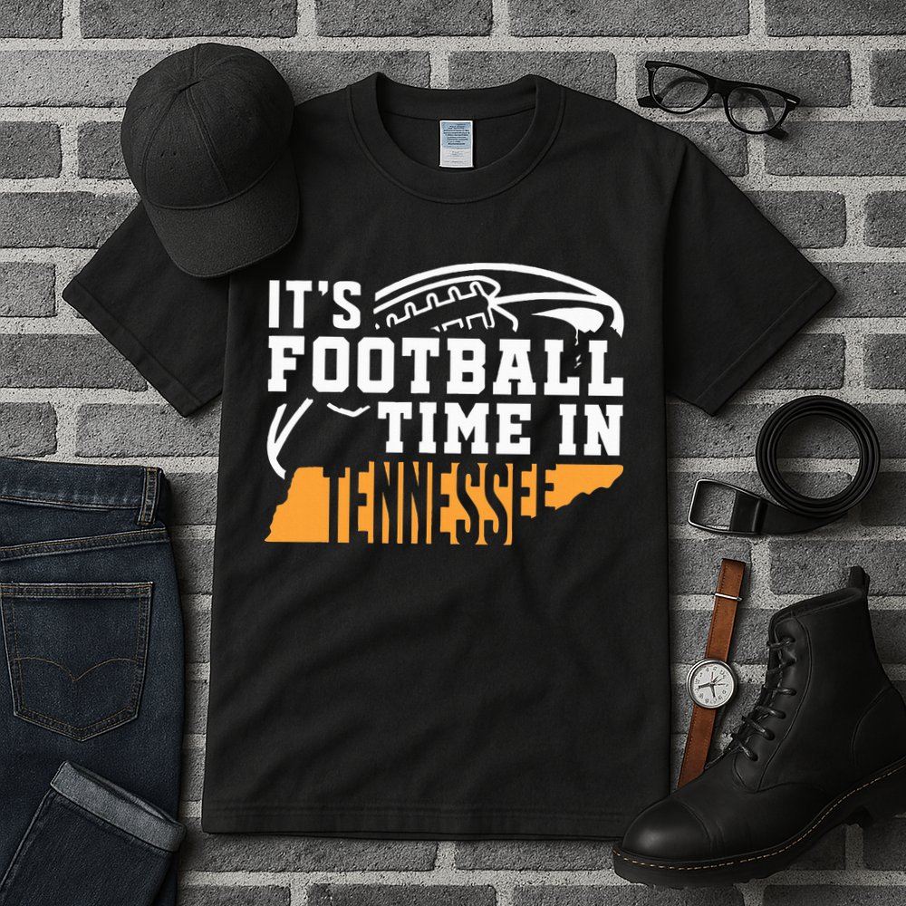 ItS Football Time In Tennessee Orange And White Tall T-Shirt