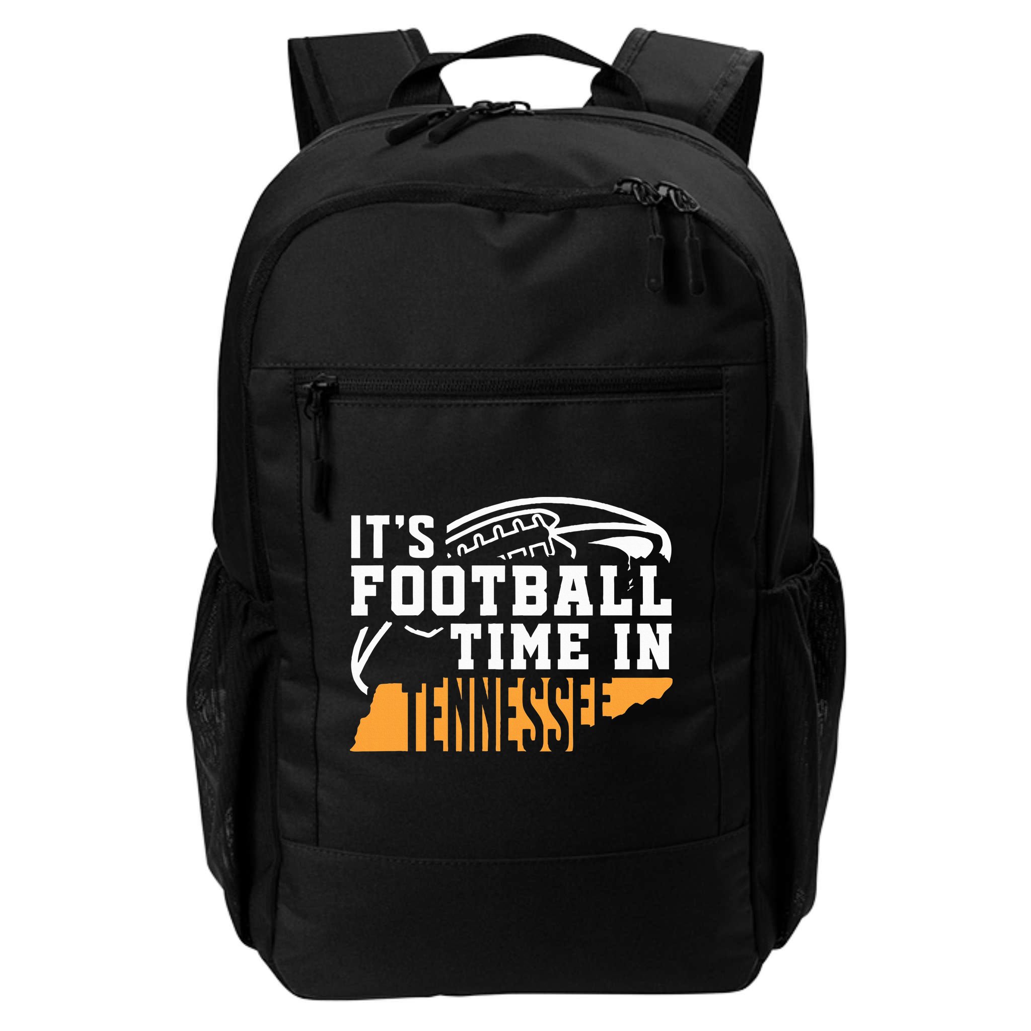 ItS Football Time In Tennessee Orange And White Backpack